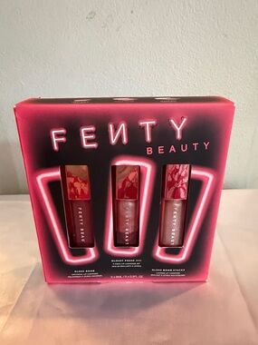 Fenty Beauty Gloss Bomb Trio - Deep Rose, Mauve, Shimmery Pink